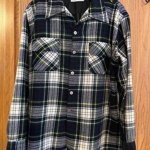 Vintage Towncraft Wool Blend  Men’s Board Style Shirt Size L Grandpa Chic